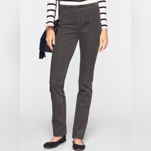 Talbots Charcoal Corduroy Straight Leg Pants